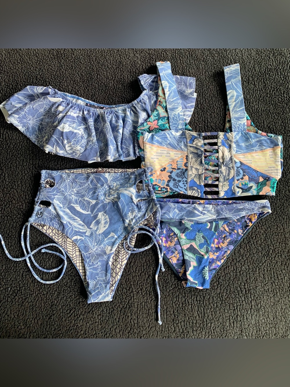 Maaji Women Blue Floral Bikini Sets